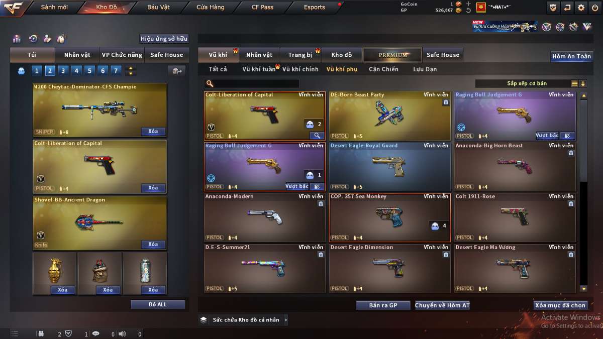 shop acc cf uy tin gia re